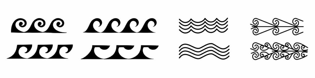 Ocean Polynesian tattoo symbol