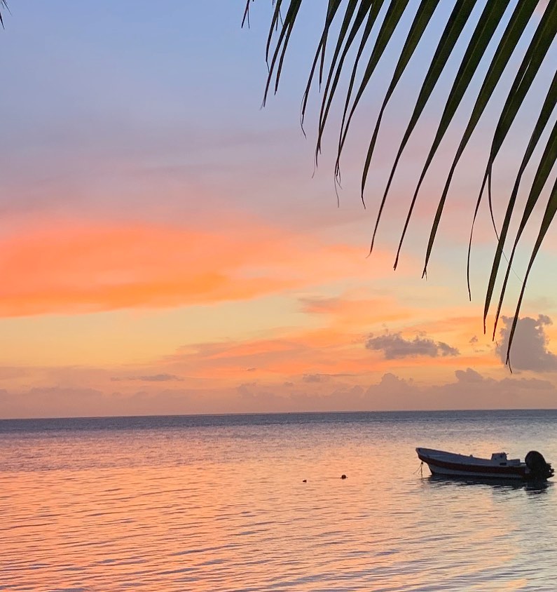 Sunset in Matira beach