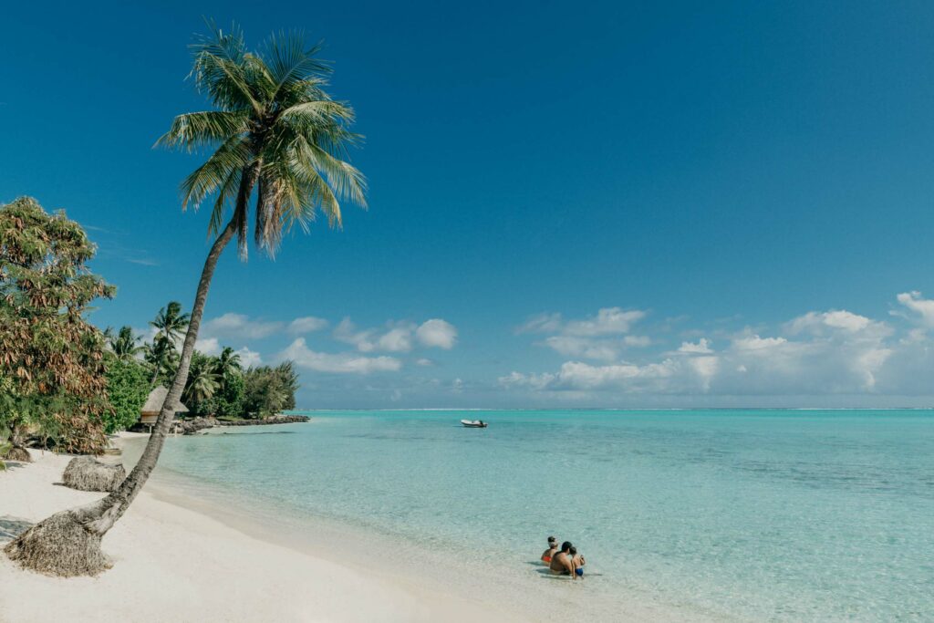Picture of Matira beach in Bora Bora