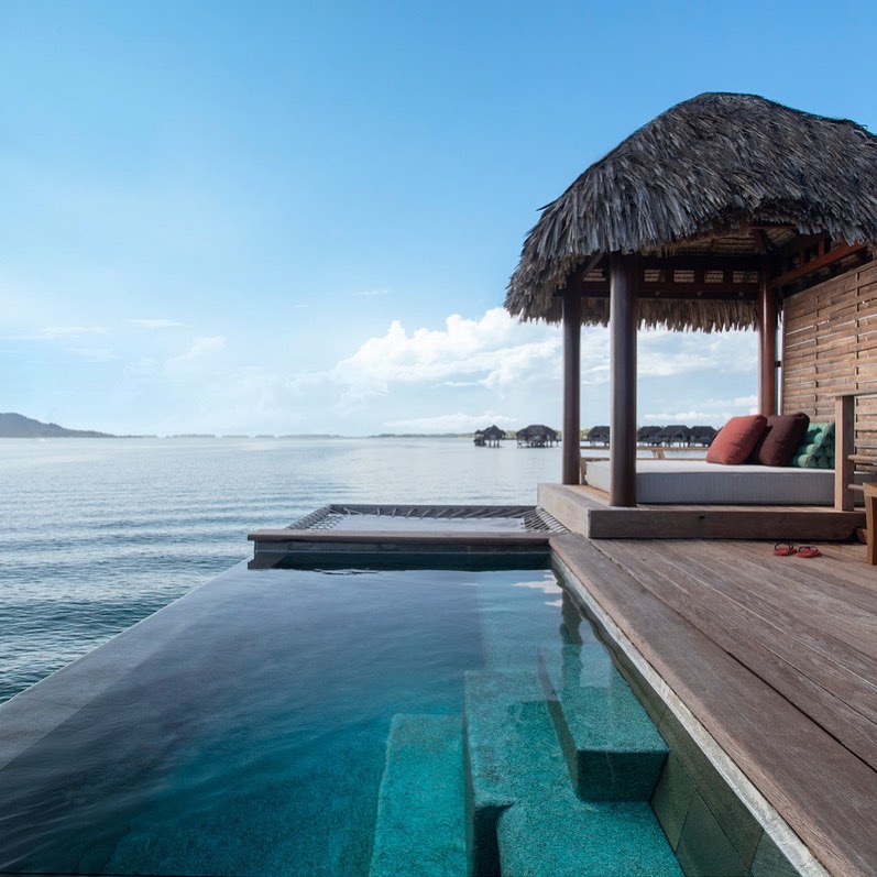 One bedroom overwater bungalow with pool four seasons bora bora