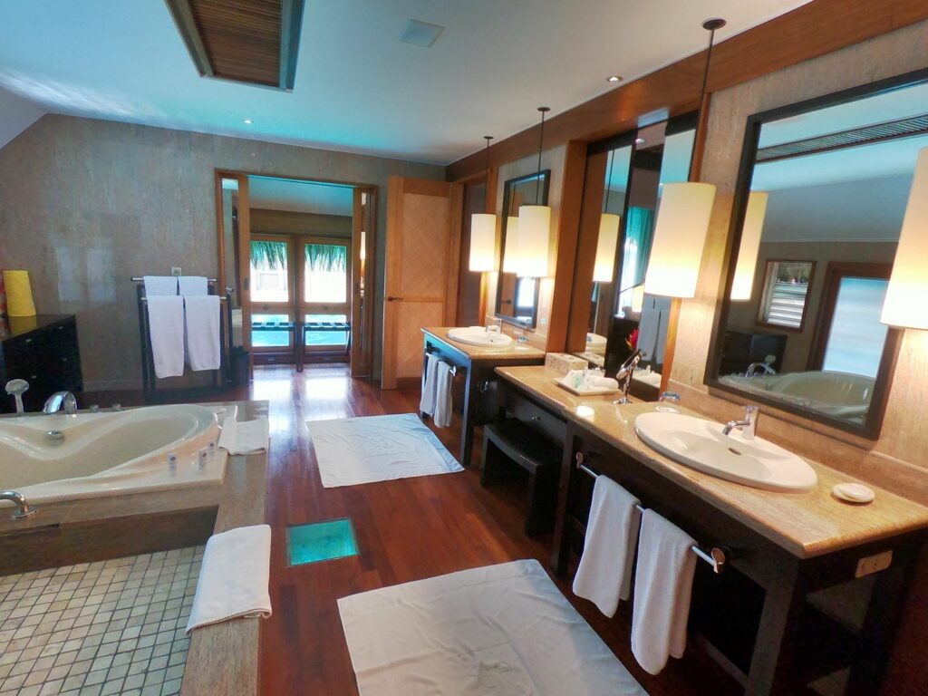 Bathroom @ St Régis Bora Bora