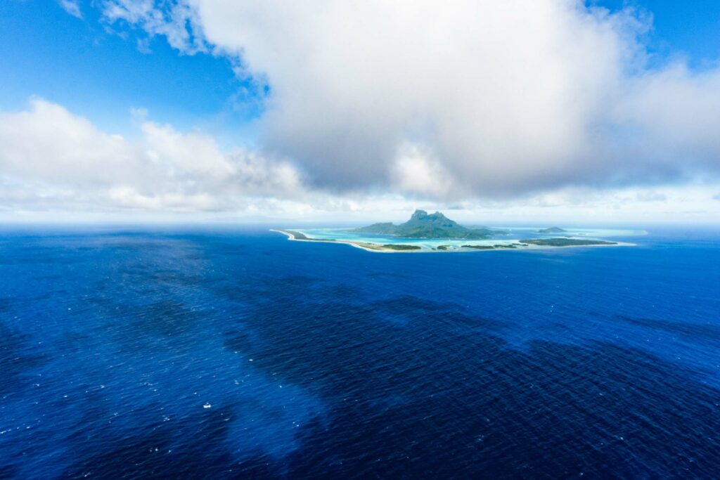 Bora Bora from the sky 