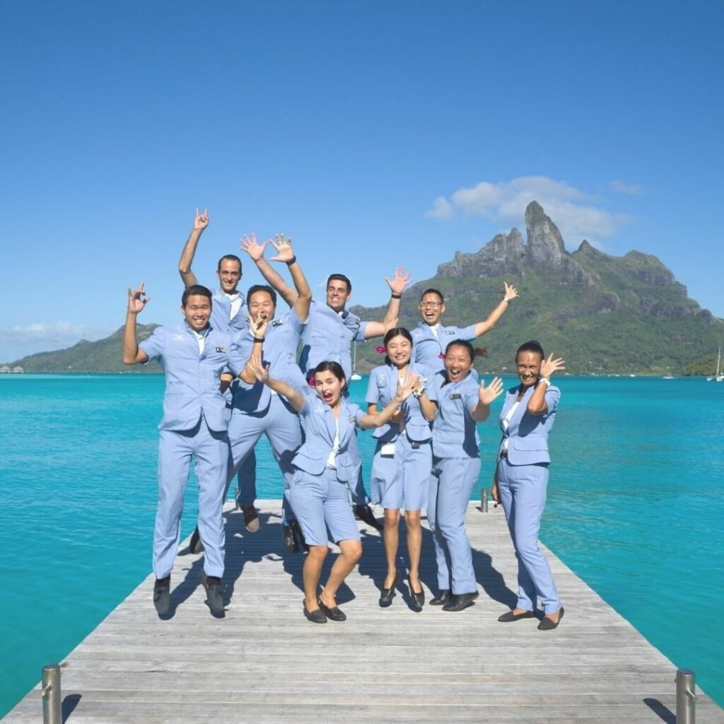 Butler team at the St Regis Bora Bora