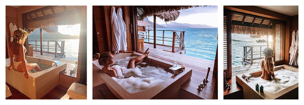 Bathtub at Four Seasons Bora Bora