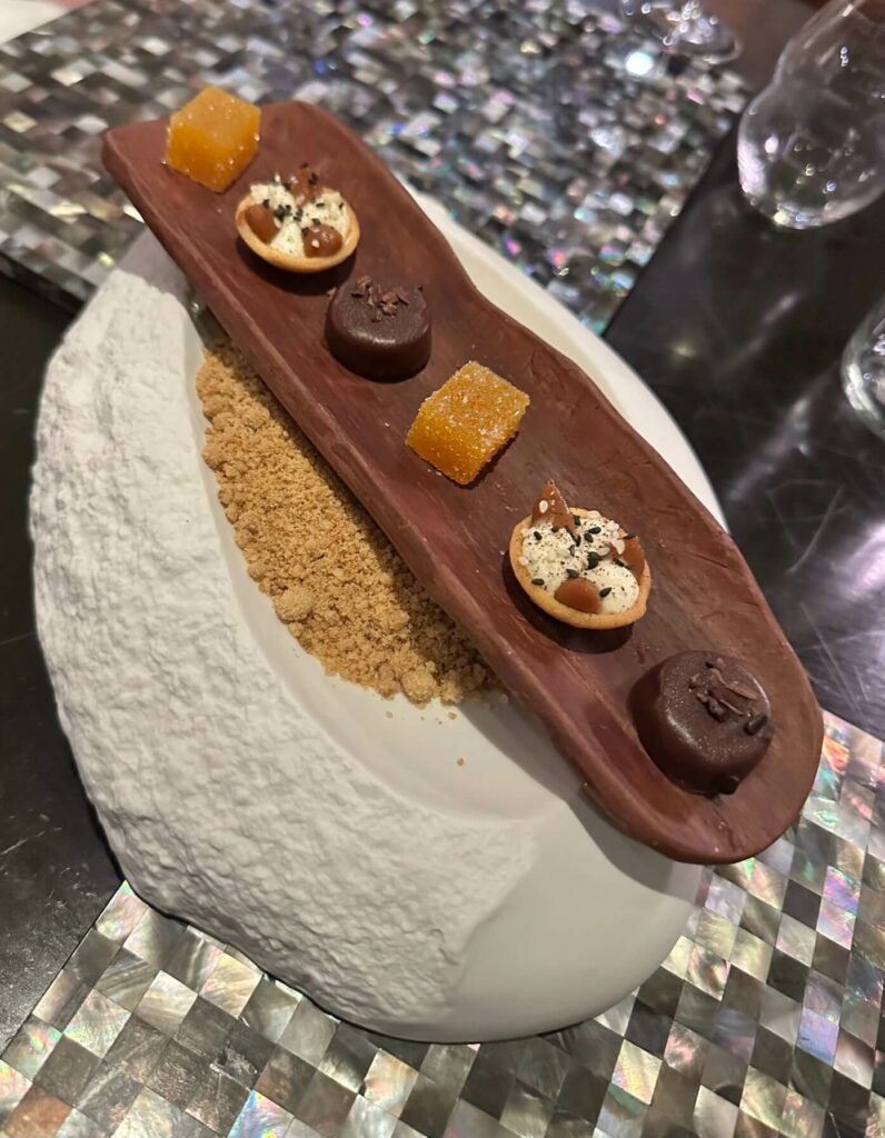 Assortment of sweets served after dessert at Lagoon by Jean-Georges