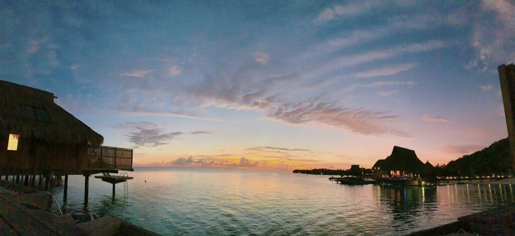 Sunset at the Conrad Bora Bora Nui