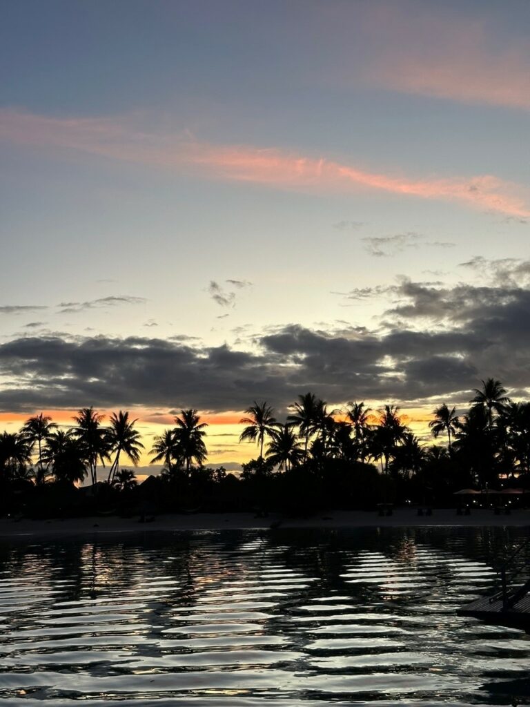 Sunset view from Le Moana Bora Bora