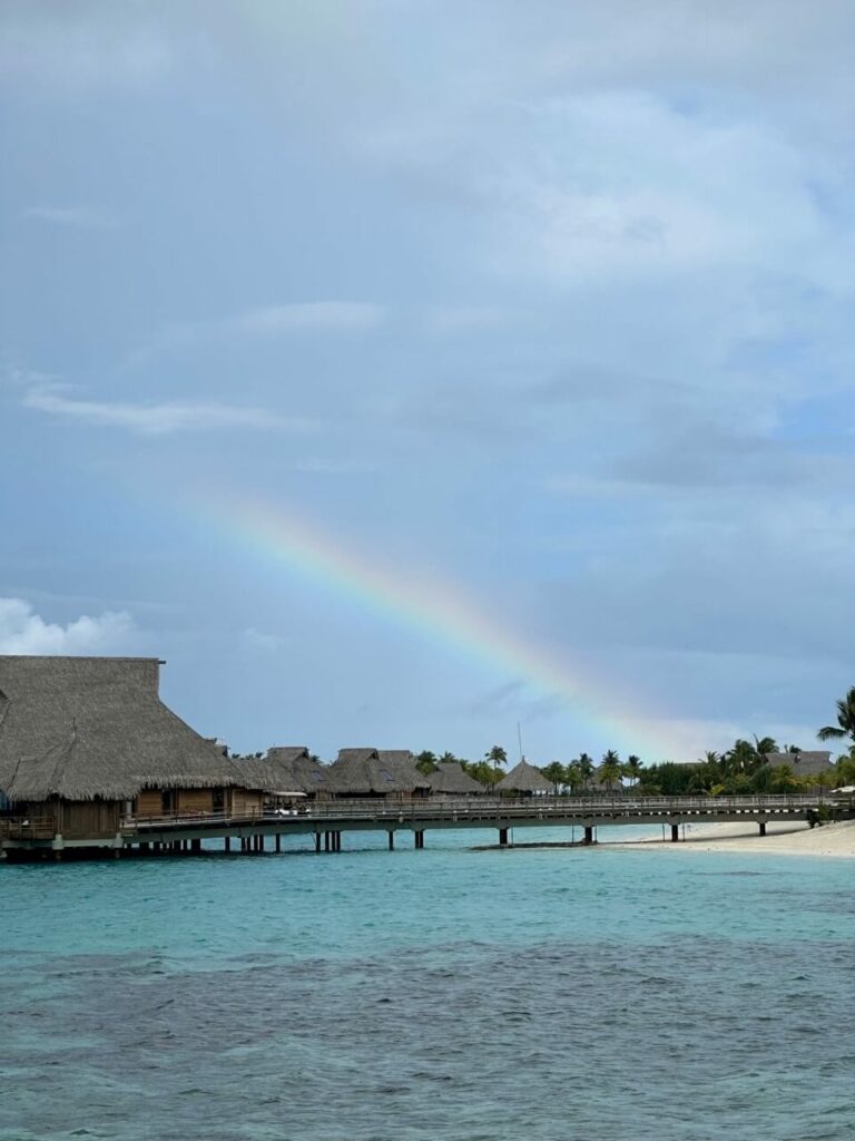Rainbow at Conrad Bora Bora Nui