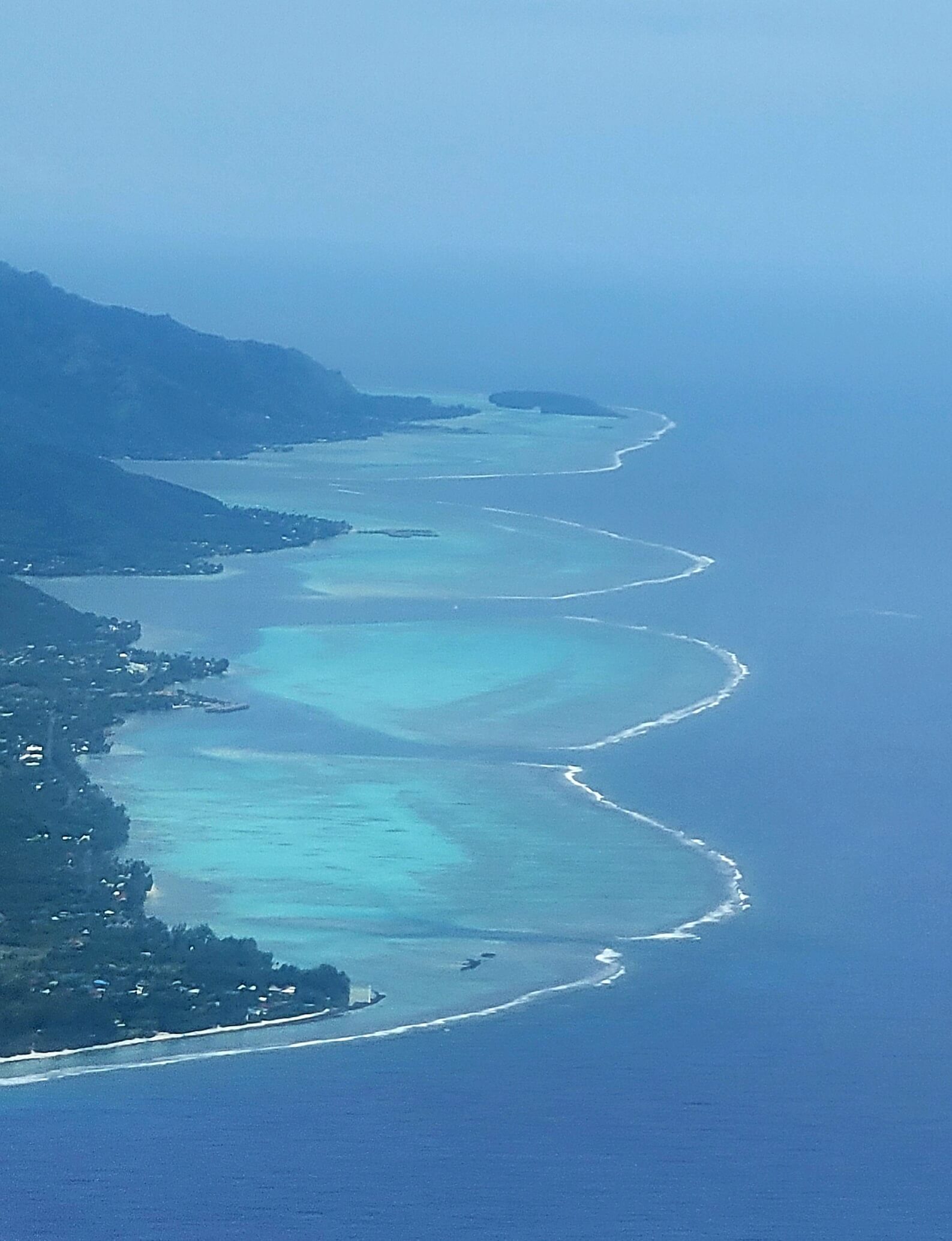 Moorea from plane