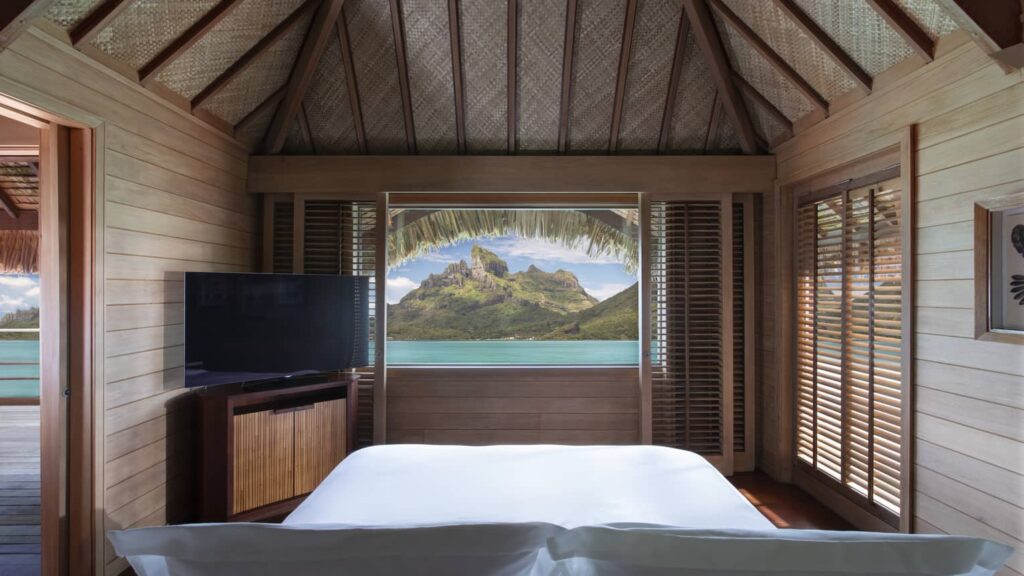 Bedroom - One Bedroom Otemanu Overwater Bungalow Suite With Plunge Pool - Four Seasons Resort Bora Bora
