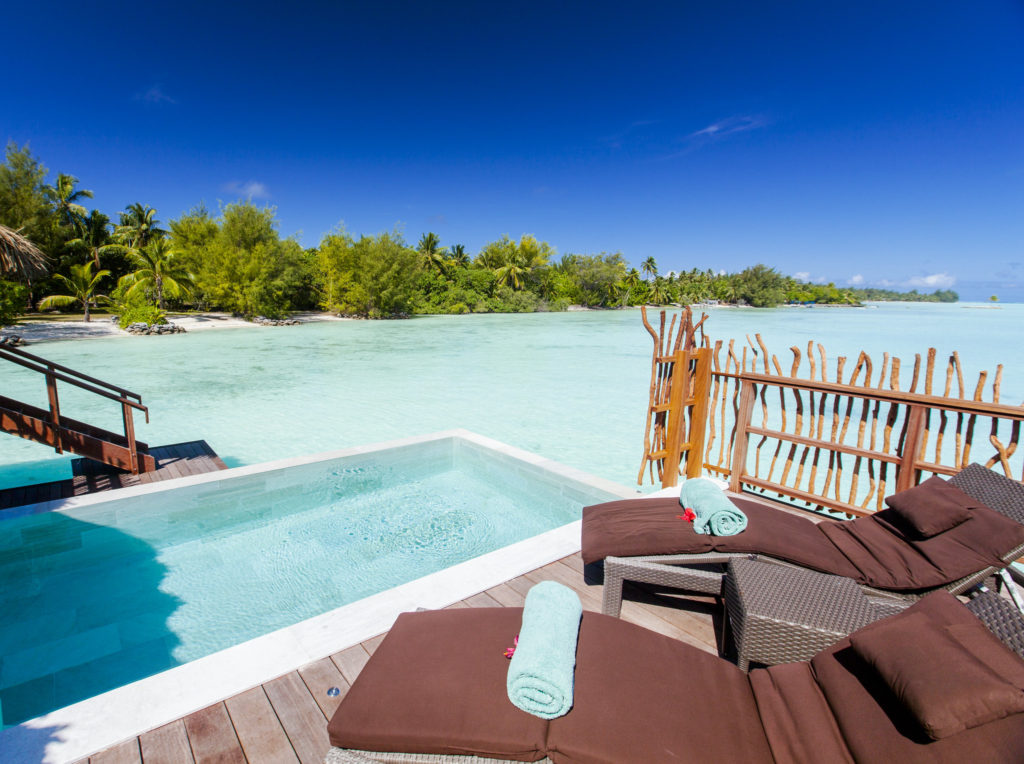 Outside deck - Overwater Pool Villas with Lagoon View -  Intercontinental Thalasso Spa Bora Bora