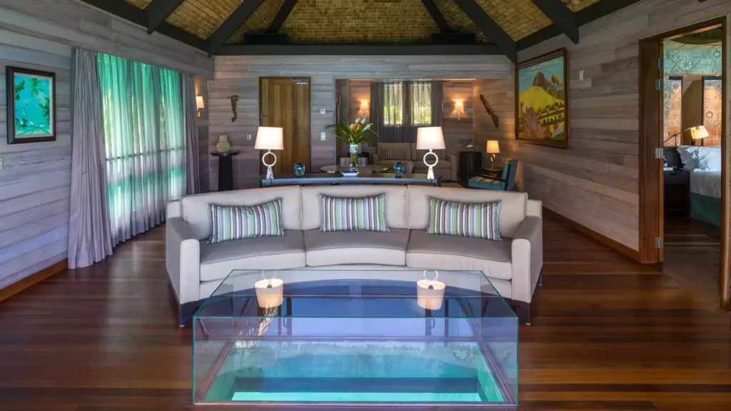 Living Room - Overwater Premier Otemanu - St Regis Bora Bora