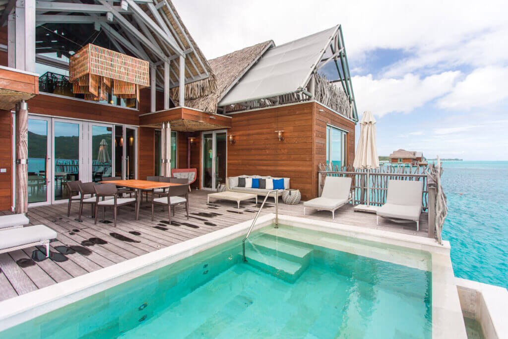 Outside deck with pool - Teremoana Pool Villas -Intercontinental Thalasso Bora Bora