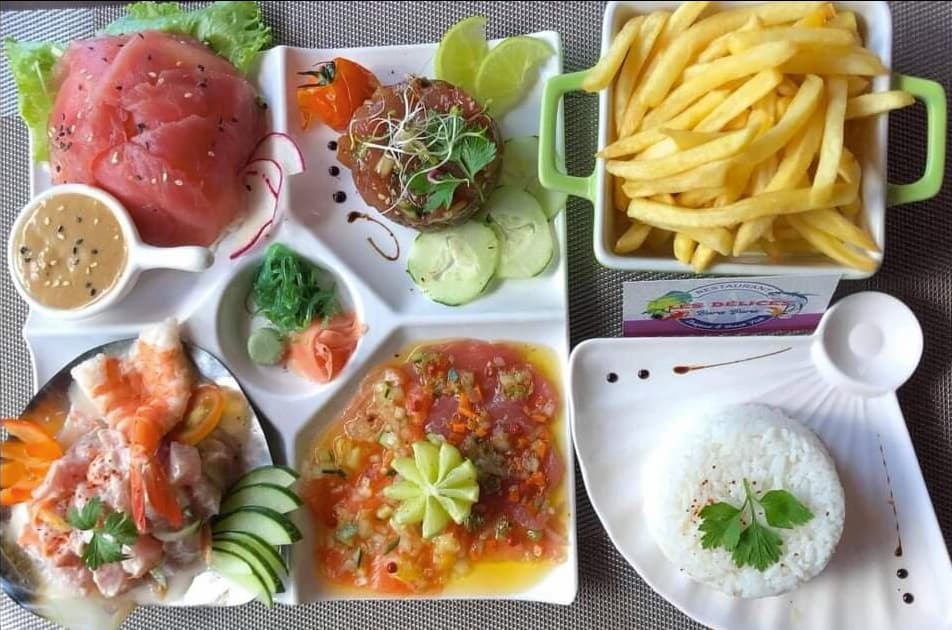Fish Dish at  Les Délices de Bora Bora restaurant