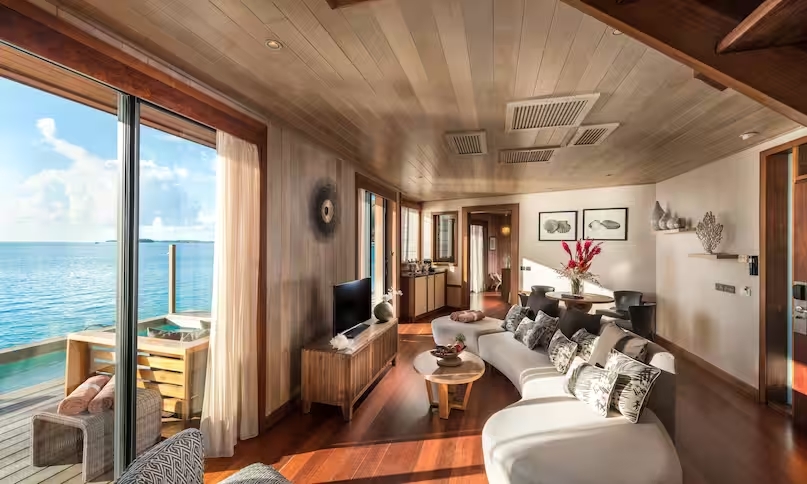 Living Room - Presidential Overwater Villa - Conrad Bora Bora Nui
