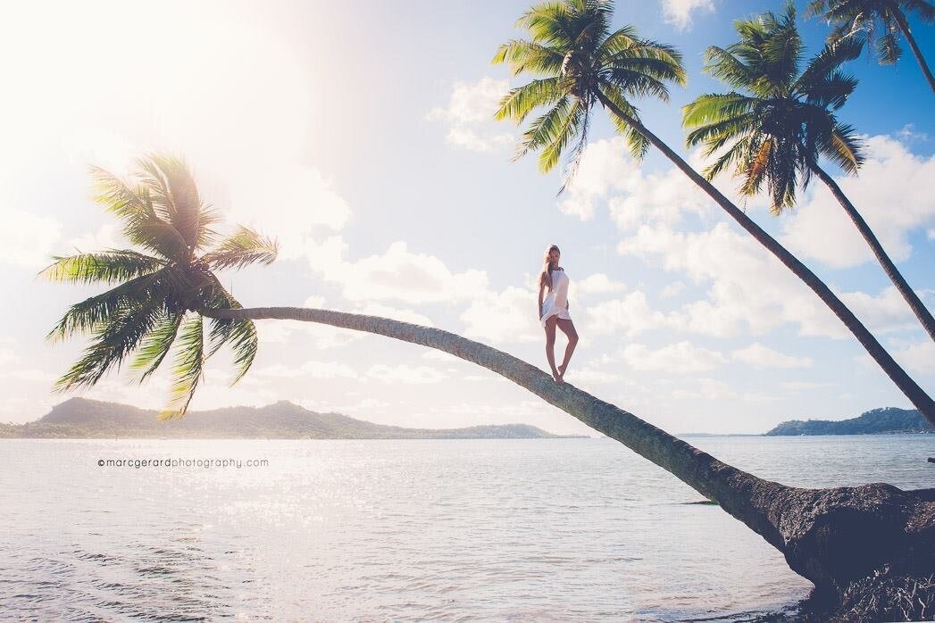 Billie and Marc in Bora Bora during their first weekend