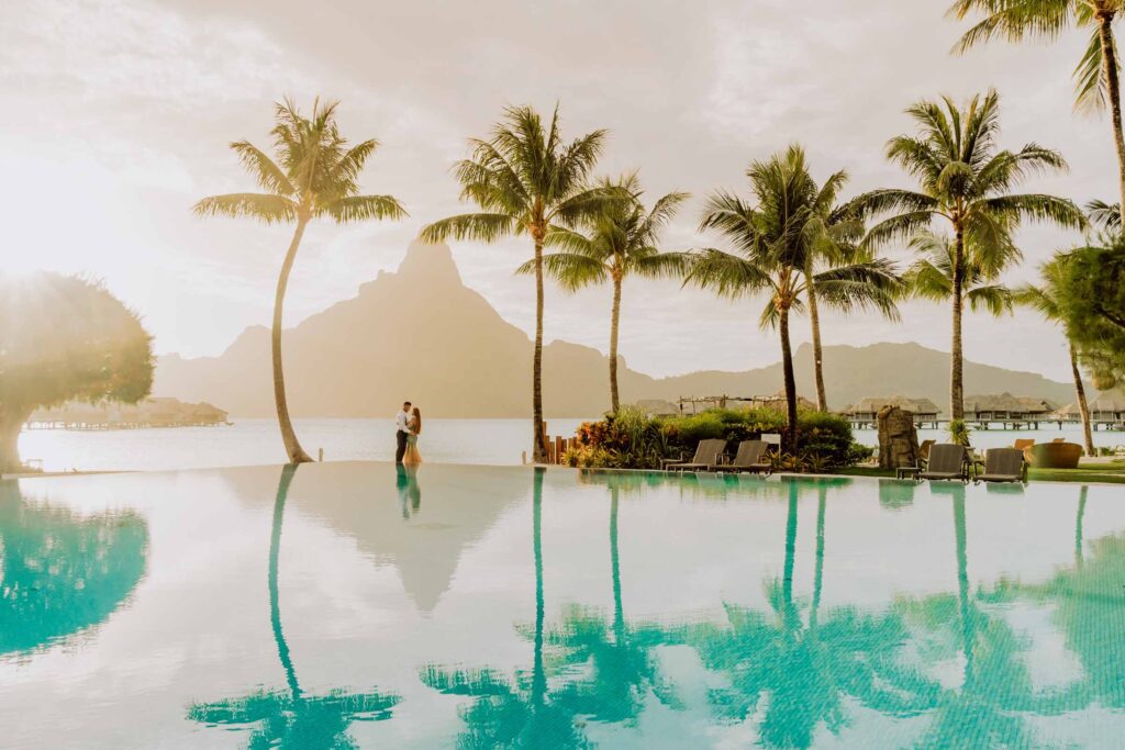 Main pool at the Intercontinental Thalasso Bora Bora
